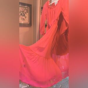 Elegant Hot Pink Maxi Dress